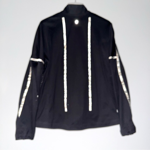 Lululemon Reflective Jacket Windbreaker Mens Size M Black Ventilated Full Zip - Picture 3 of 11